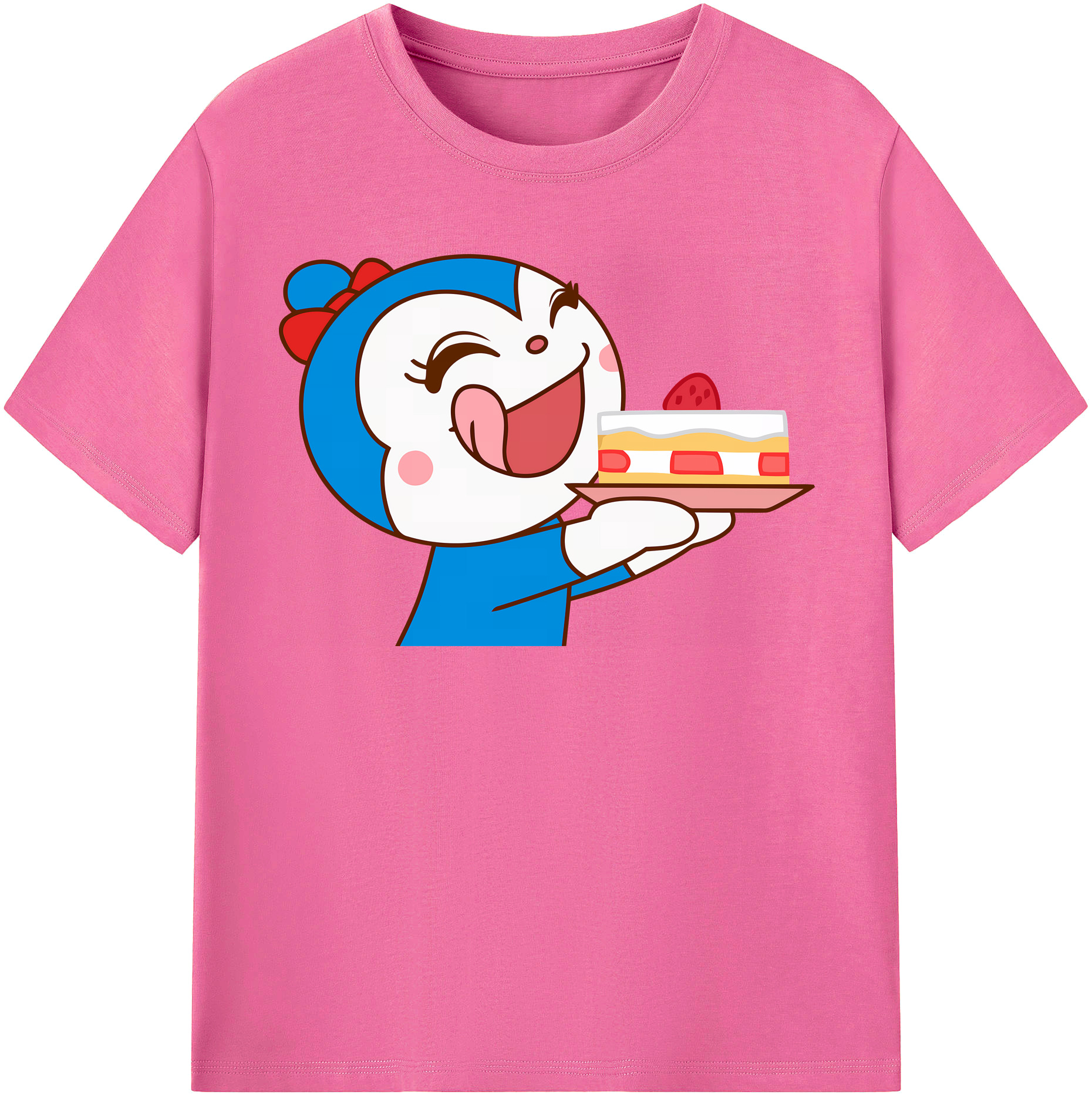 （画像用） アンパンマン Anpanman レディースカジュアルプリントTシャツ（綿100％）